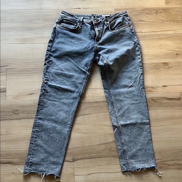 rag & bone Denim - Rag & Bone Gray Straight Leg Jeans